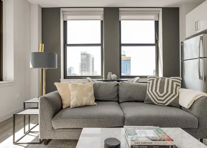 Loop 1br W Gym Roofdeck Nr Financial District Chi-201 Апартаменты Чикаго